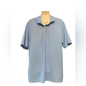 C. Defoor Golf Three Button Short Sleeve Polo Shirt
